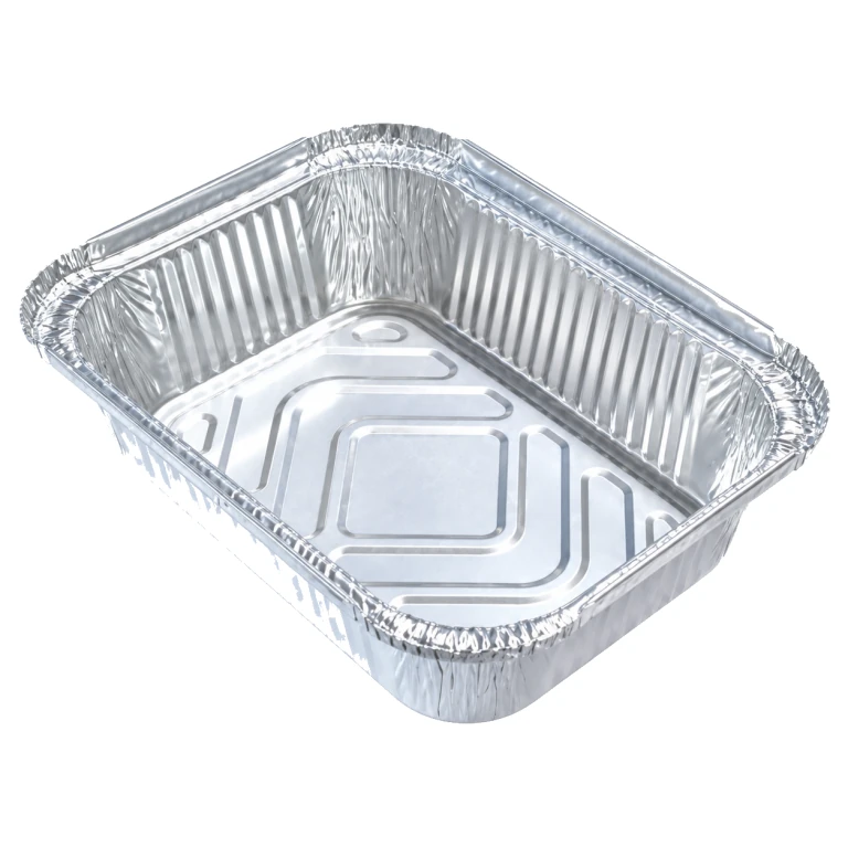 Aluminium Foil Square Container 195 deep 900ml, no lid