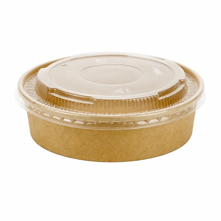 Kraft Paper Bowl 900ml with PP lid