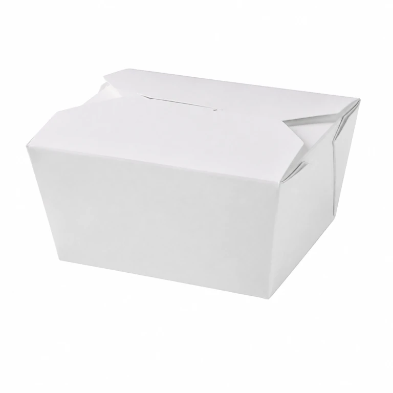 White Cardboard Lunch Box 1# 750ml