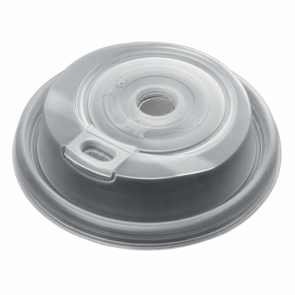 90mm Transparent Paper-Plastic Dual-Use Rotating Lid