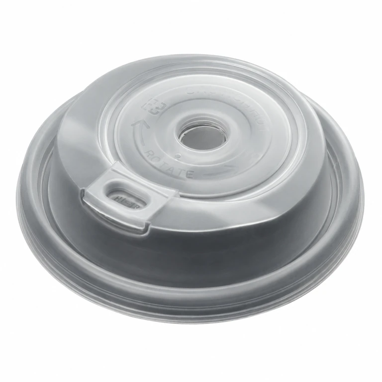 90mm Transparent Paper-Plastic Dual-Use Rotating Lid
