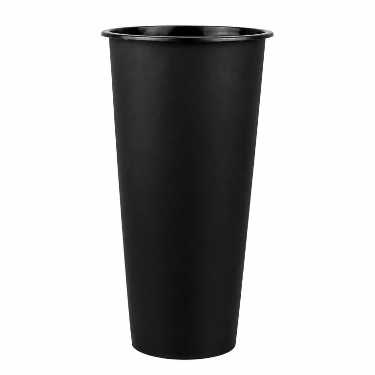 90mm Black Frosted Cup 700ml