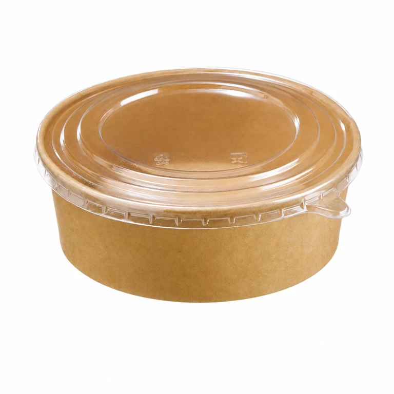 Kraft Paper Bowl 1500ml with OPS lid