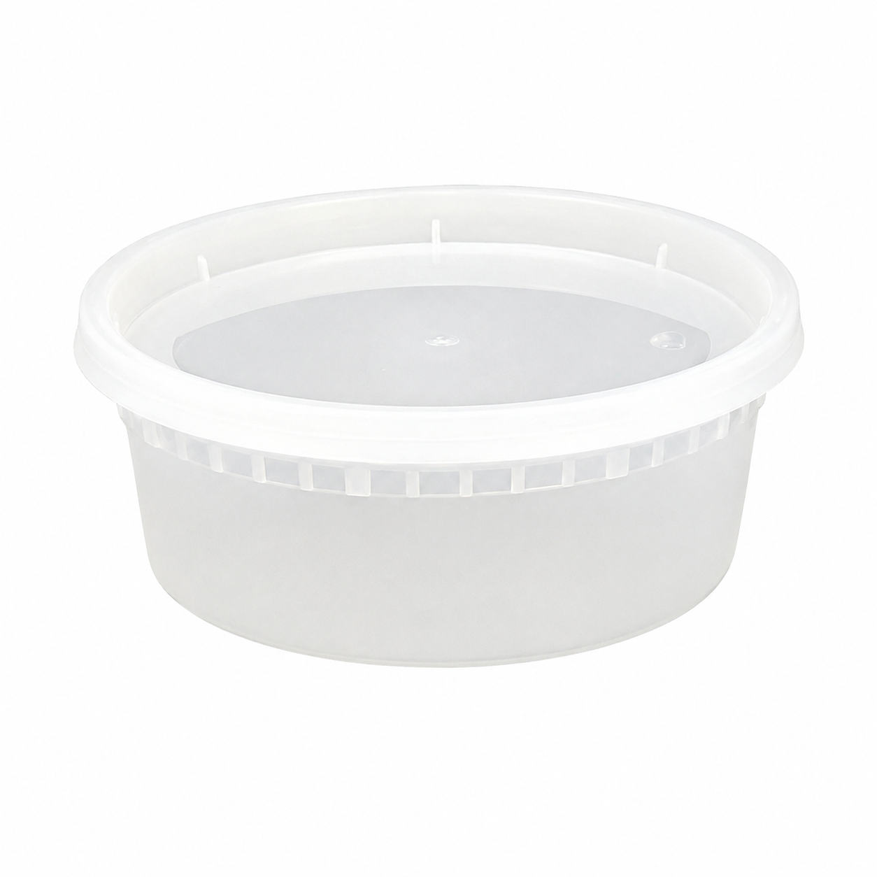 12OZoz Disposable PP Soup Bucket with Lid