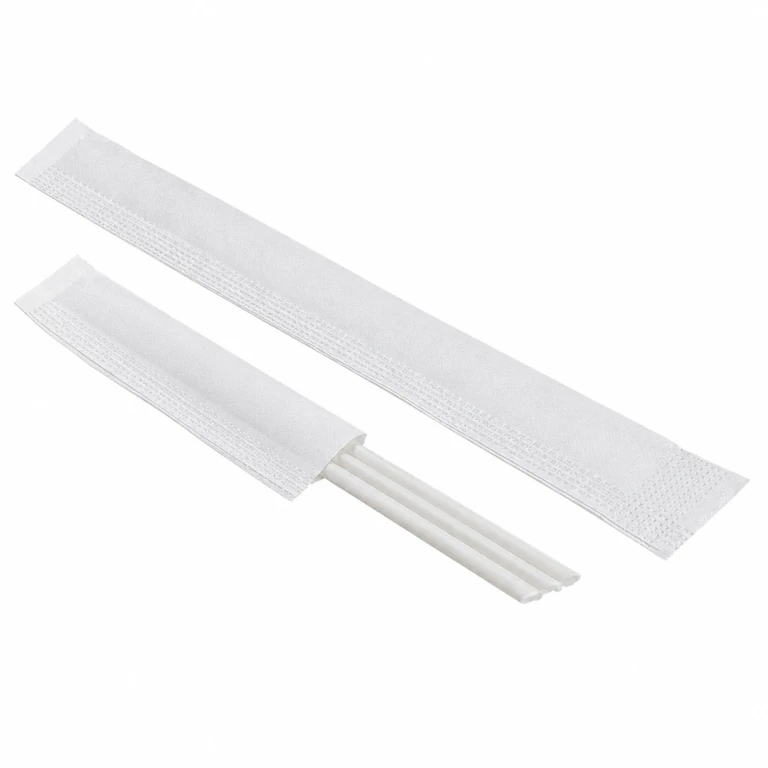 18 cm Degradable Three-Hole Angled Straw, White, 100 pcs