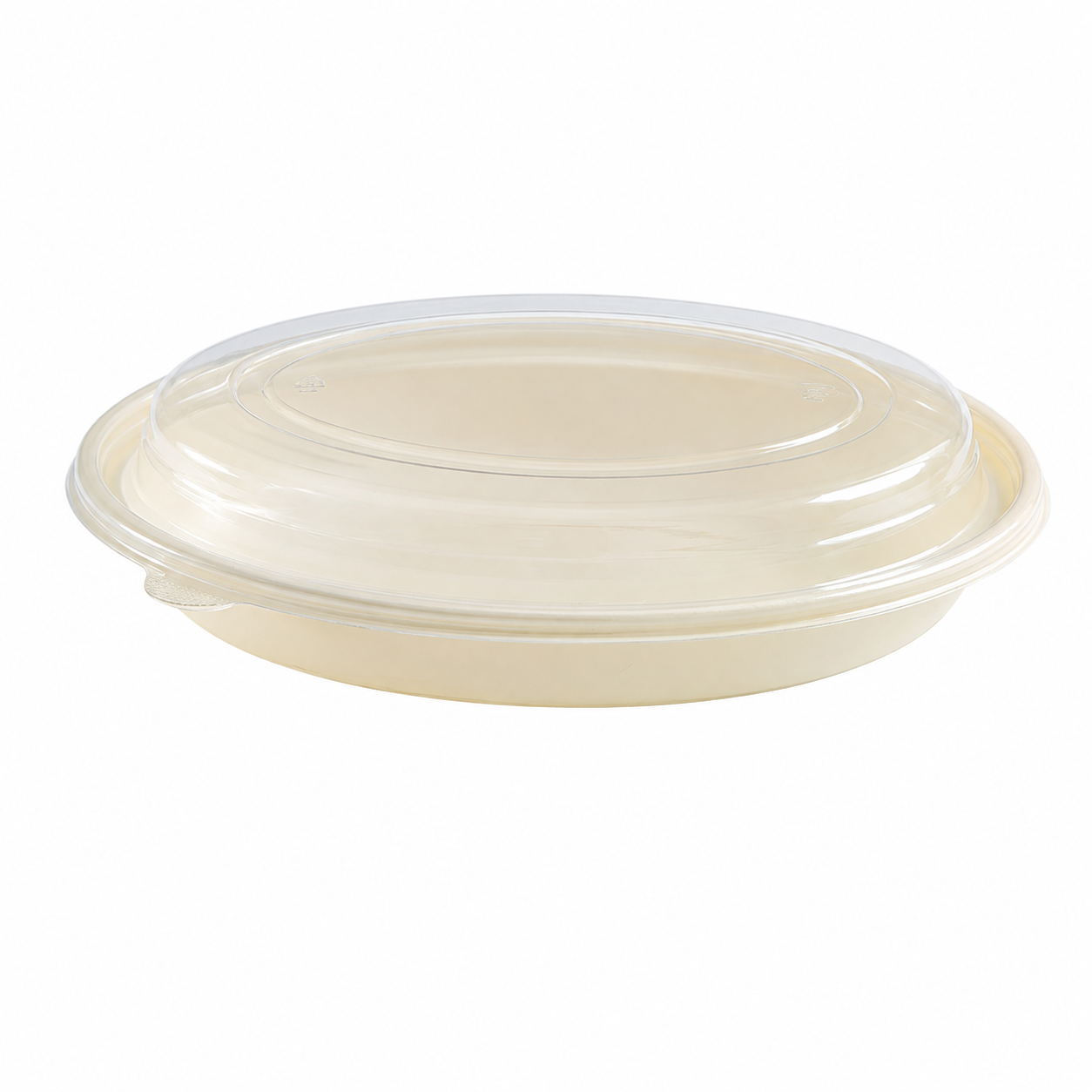 oval bowl 750 with matching high-clarity PET lid