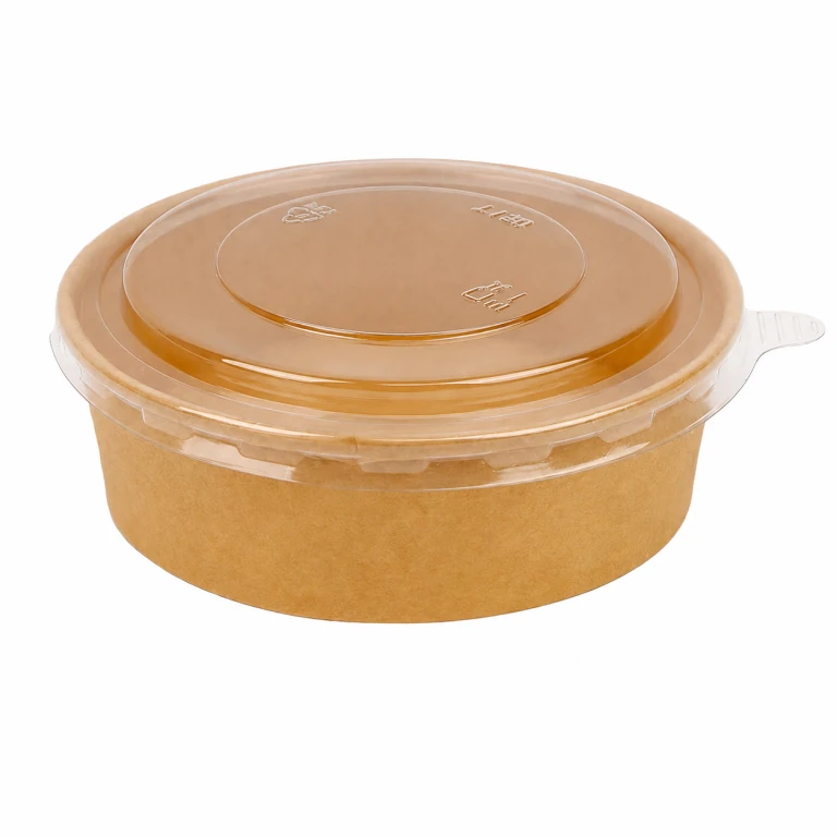 Kraft Paper Bowl 900ml with PET lid