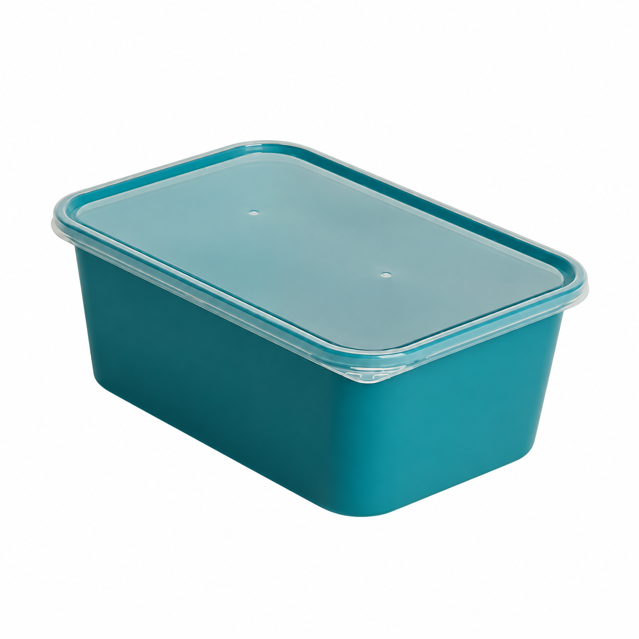 950ml export-version reinforced rectangular container (teal)