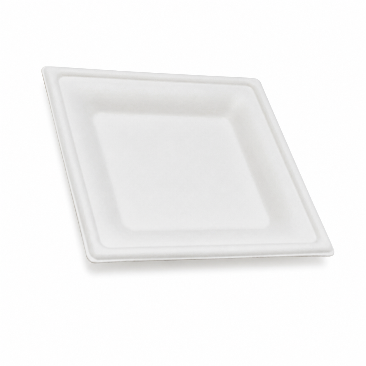 6-inch disposable sugarcane pulp biodegradable paper plate