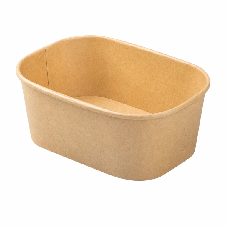 Kraft Paper Rectangular Takeaway Box 450ml