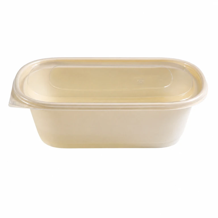 single-compartment container 1100 + high-clarity PET lid