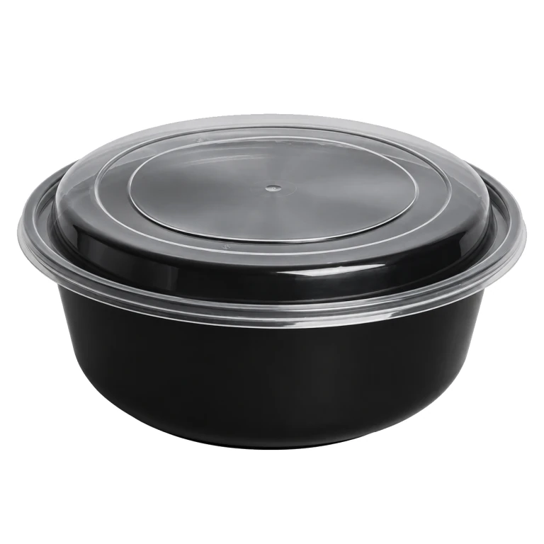 1080ml round bowl (black)
