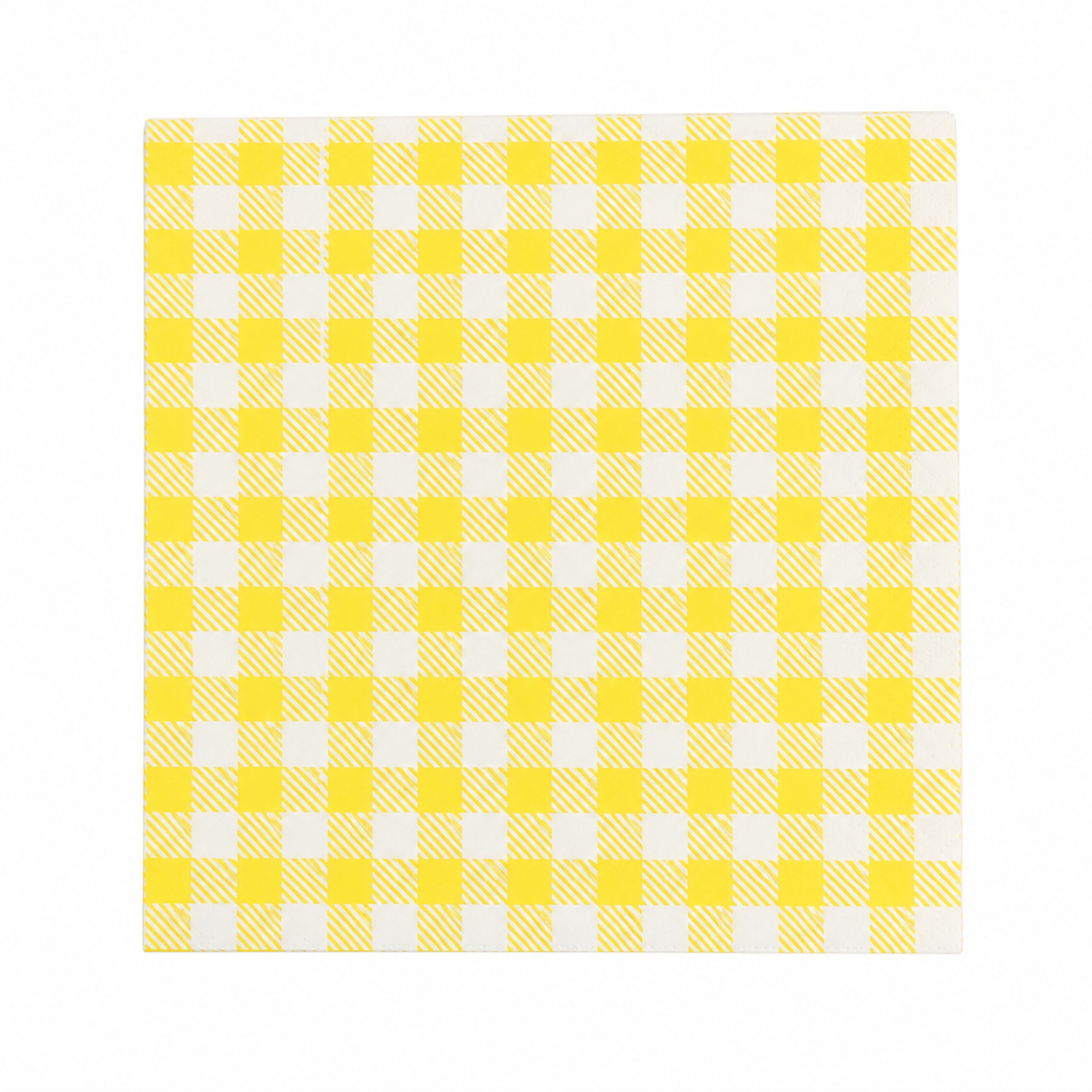 yellow checkered paper-bag design