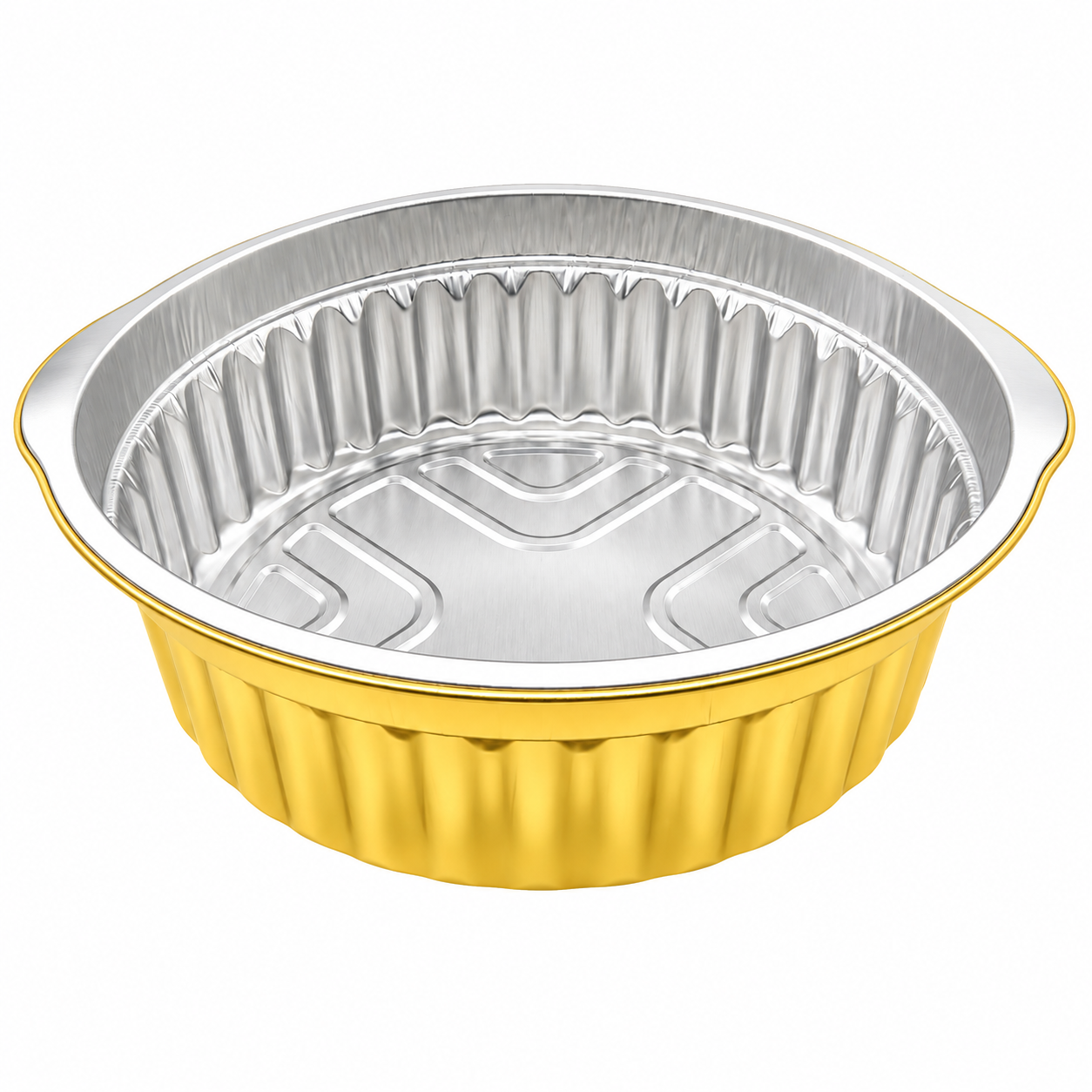 Aluminium Foil Round Container 3100ml (29.1cm dia) (twin-handle) with foil lid