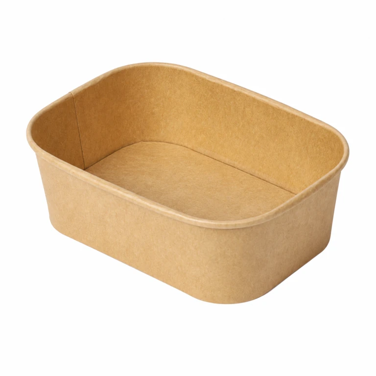 natural kraft paper rectangular container 750ml (lid not included)