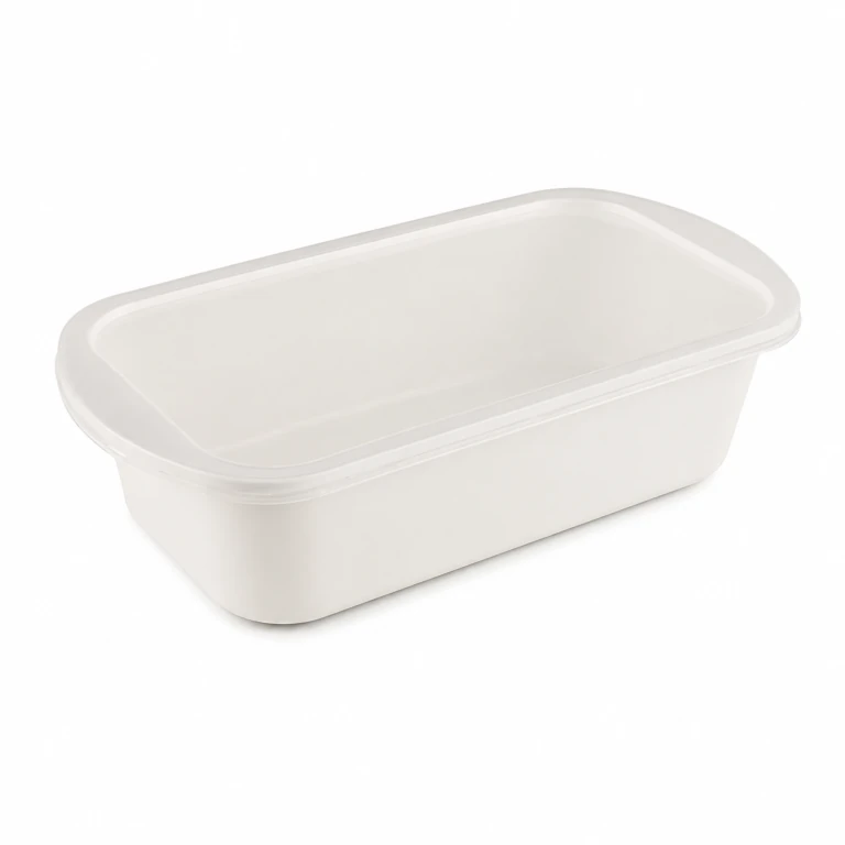 1000ml single-compartment Japanese-style food container (white)