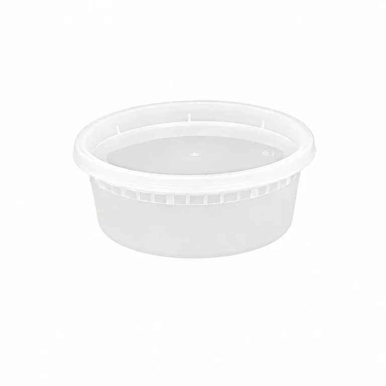 8OZoz Disposable PP Soup Bucket with Lid