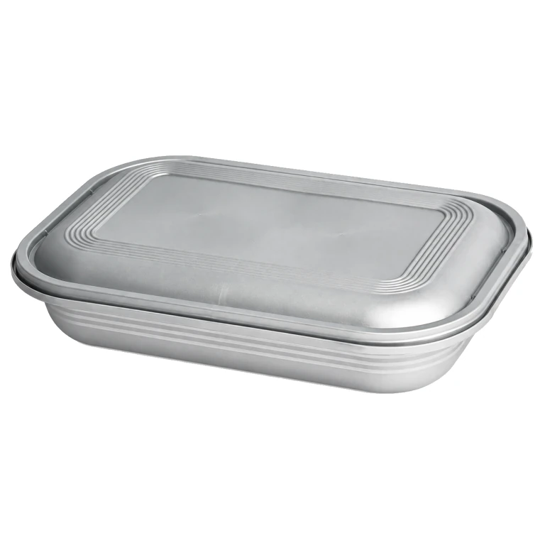 750ml latch-lock food container (silver base/silver lid)