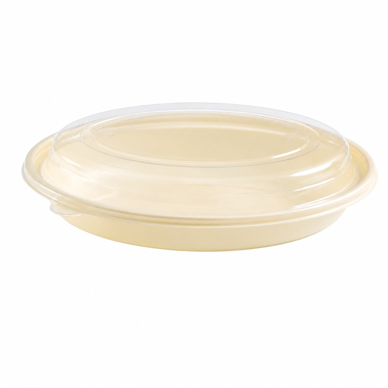 oval bowl 750 + high-clarity PET lid