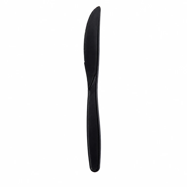 Corn Starch Black Knife 6 inch, bulk packed