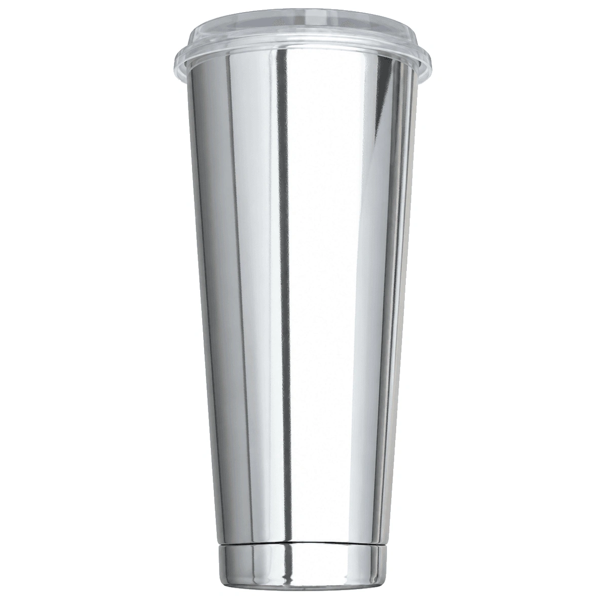 1000ml Bright Silver Film Cup Set with Clear Glossy Lid