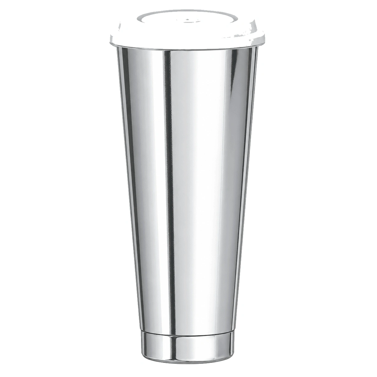 1000ml Bright Silver Film Cup Set with White Glossy Lid