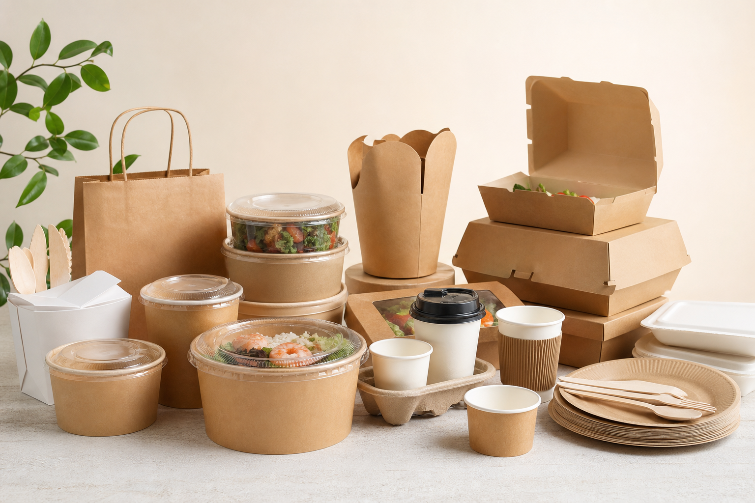 Foodservice packaging range for export sourcing