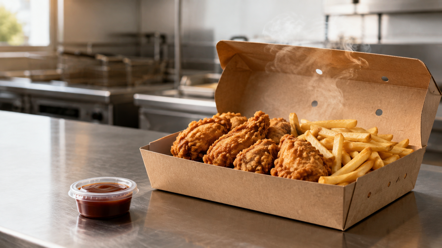 Best Boxes and Vented Lids for Crispy Fried Chicken and Fries During 30–45-Minute Delivery