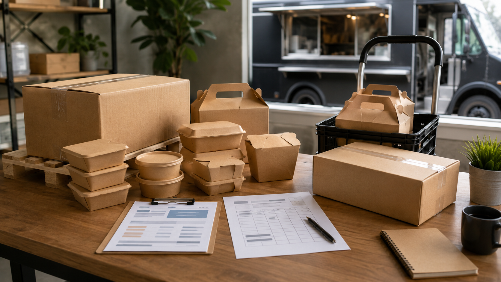 Packaging sourcing comparison: product, freight, border, and delivery costs.
