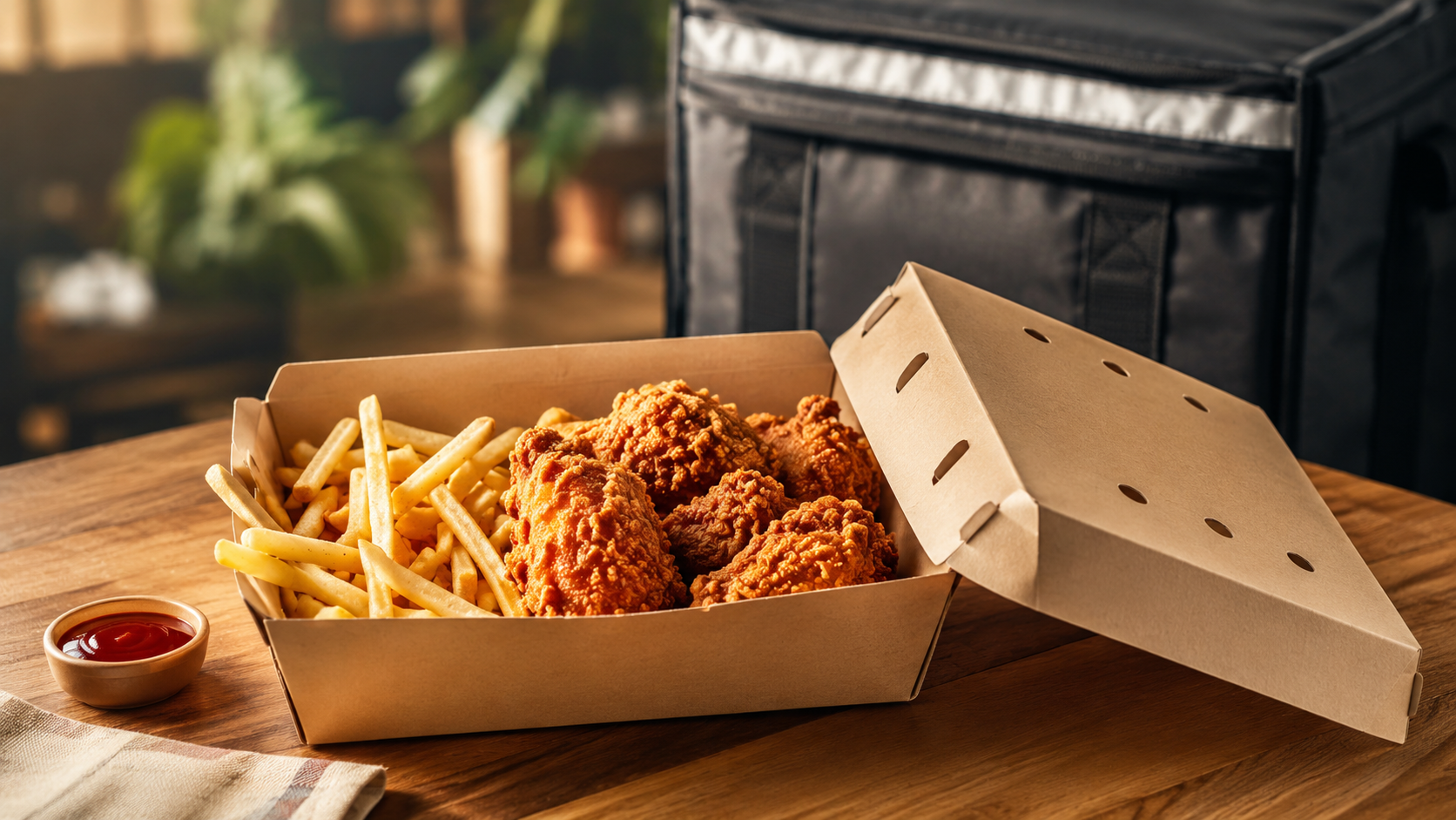 How to Keep Fries and Fried Chicken Crispy During a 30–45 Minute Delivery