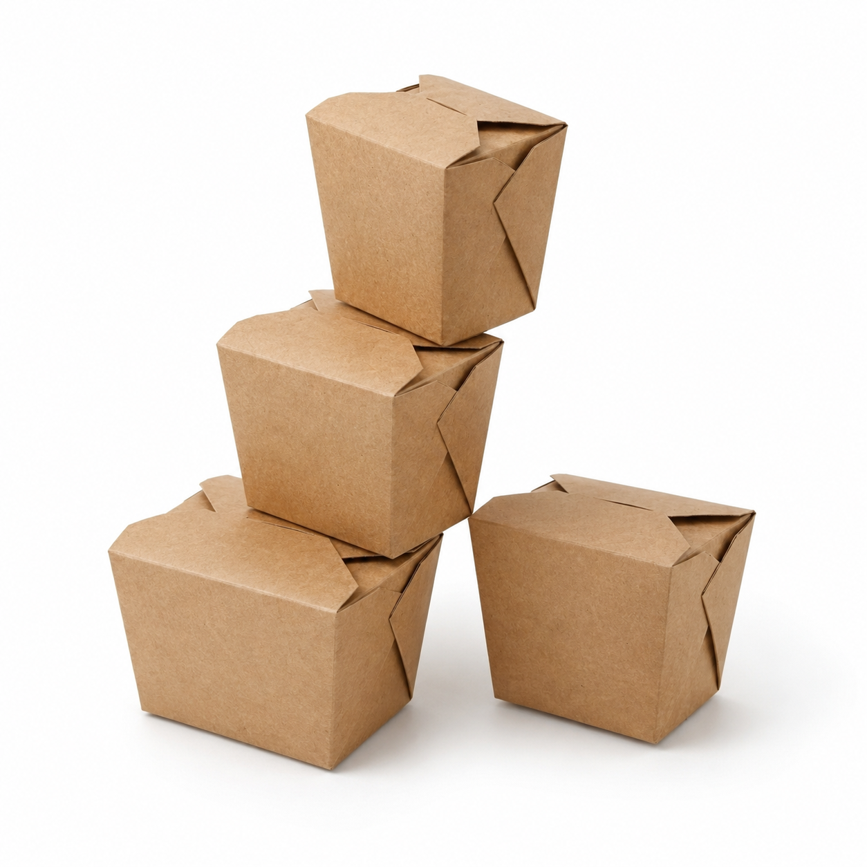 Overstocked food-service packaging inventory filling warehouse shelves