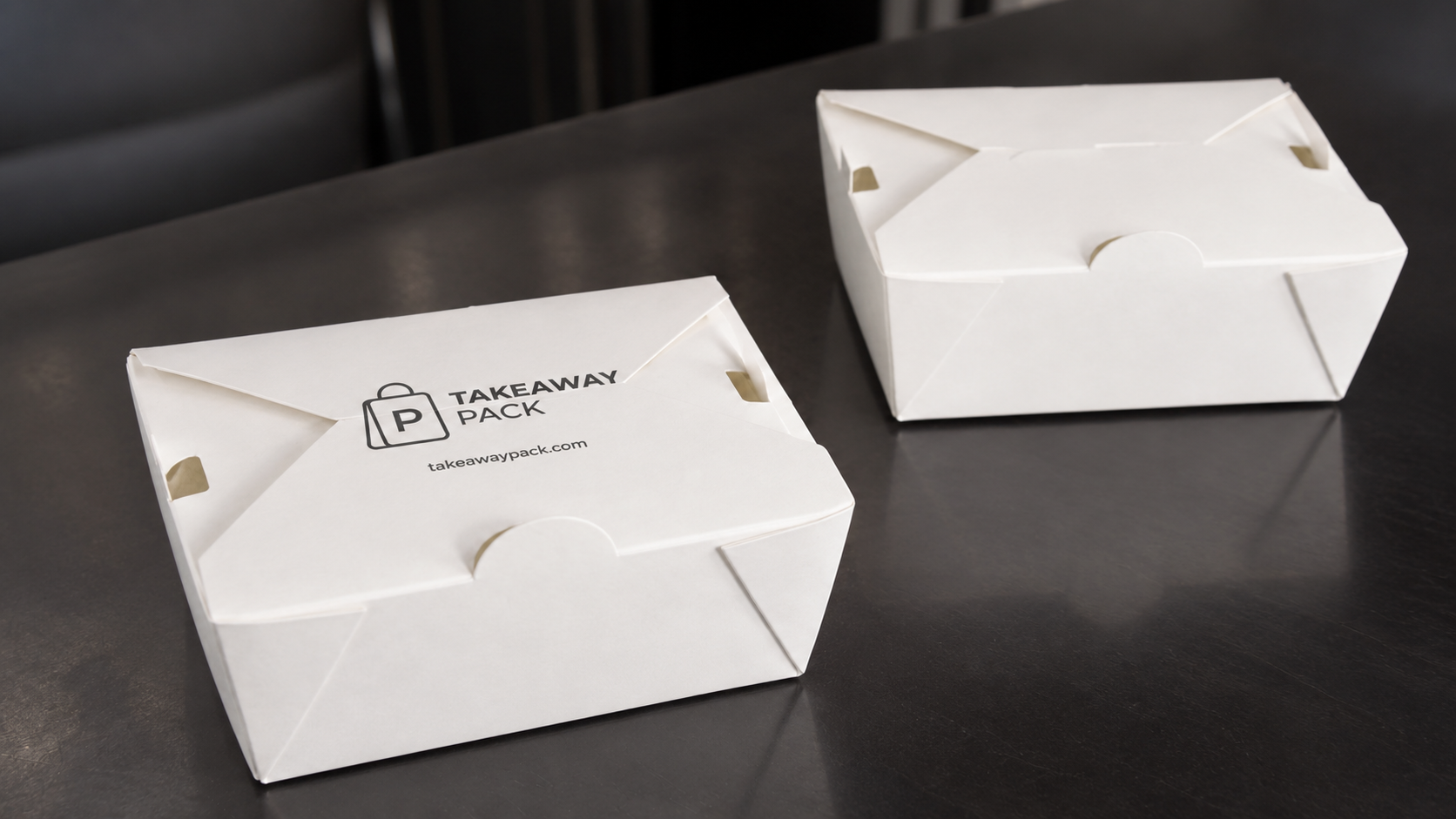 Custom printed kraft food boxes with a supplier dieline and colour proof on a workbench