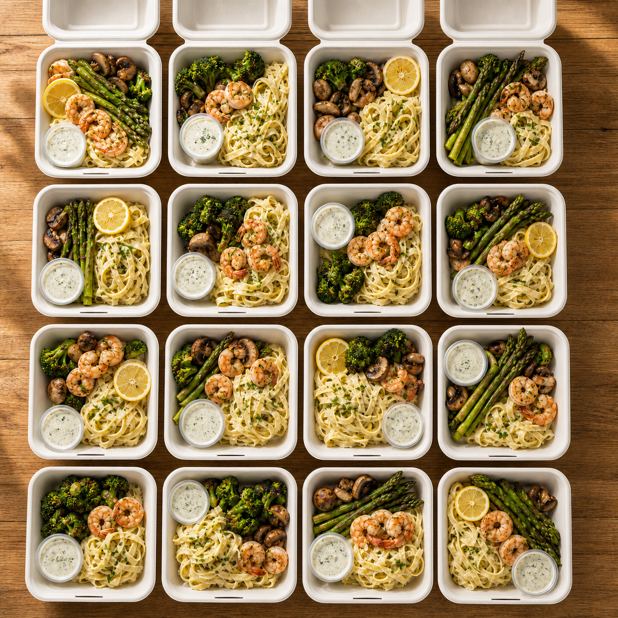 Organized foodservice packaging system for resilient procurement planning