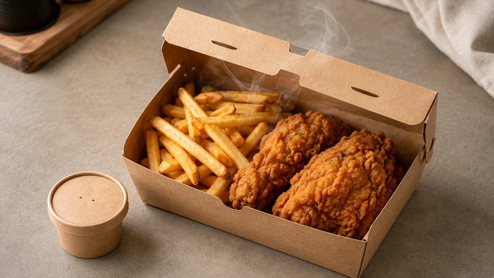 Which Boxes and Vented Lids Keep Fries Crispy During 30–45 Minute Delivery?