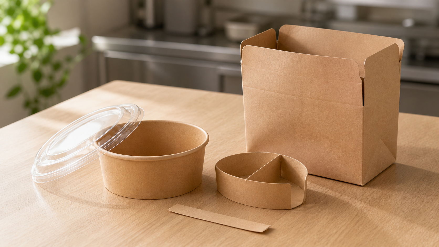 Complete takeaway bowl system with base, lid, insert, seal, and carry bag