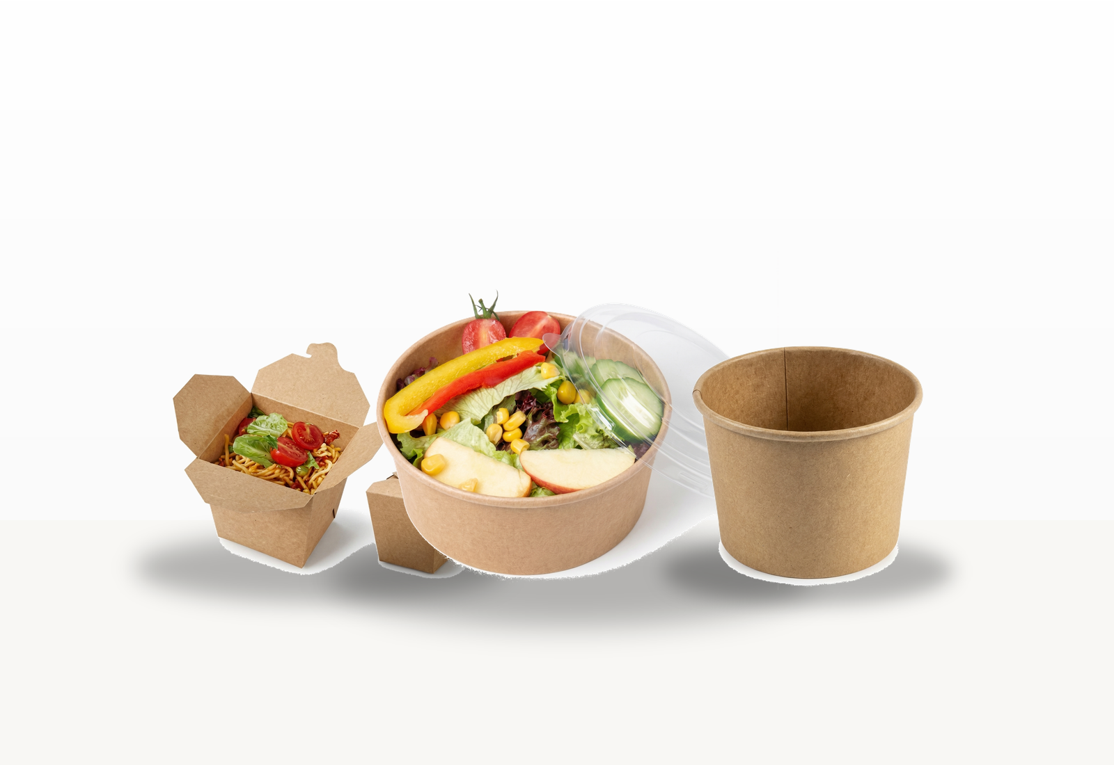 Centered food container assortment