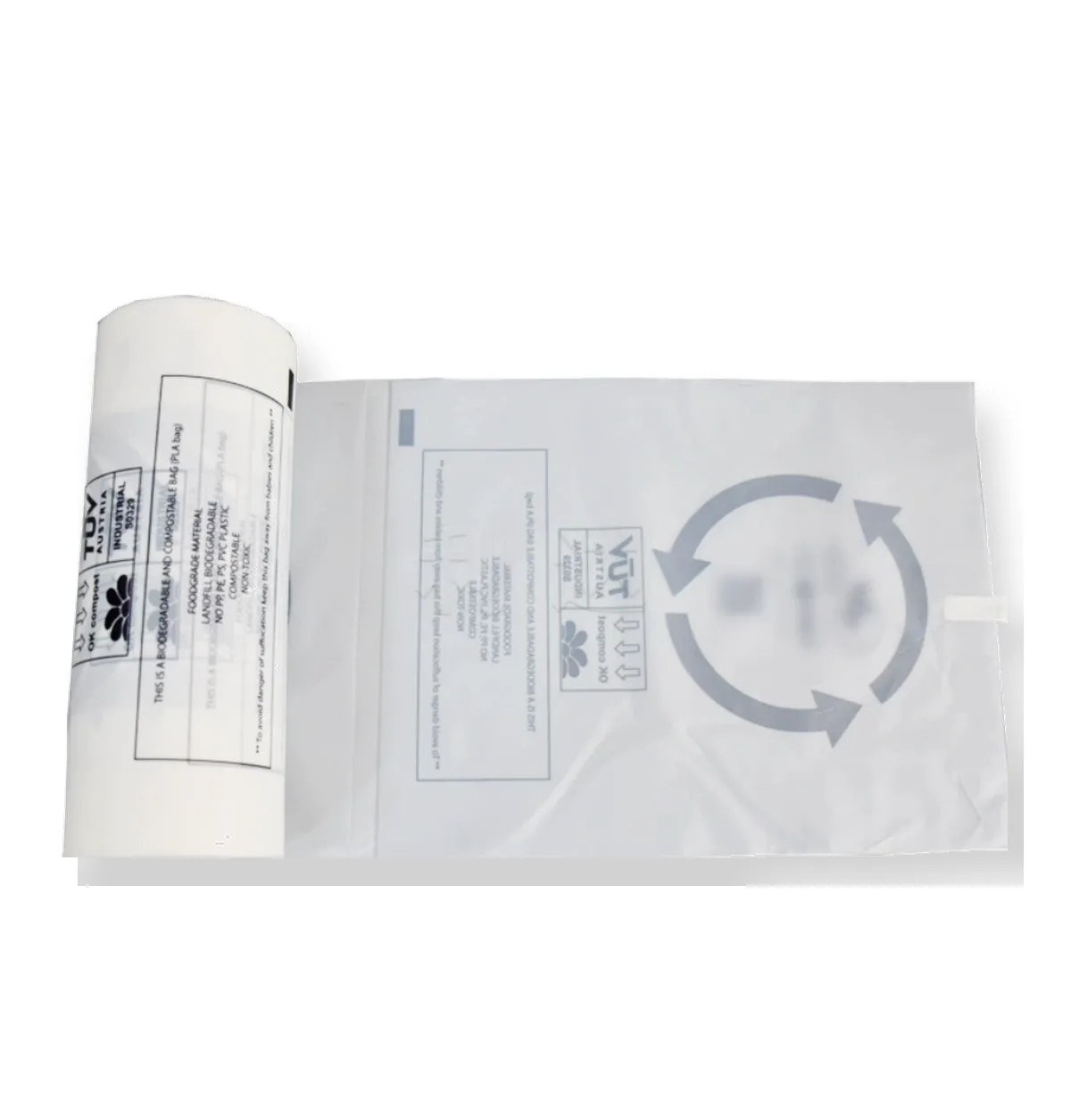 Biodegradable Perforated Food Fresh-Keeping Bag PLA+PBAT 20x30 cm