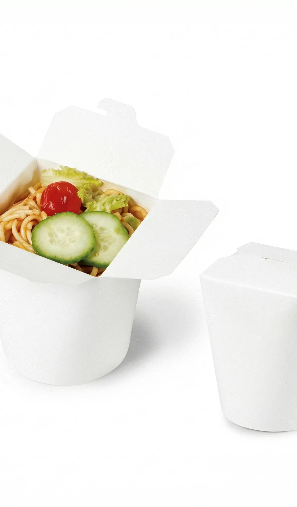 White Round Food Box 250ml