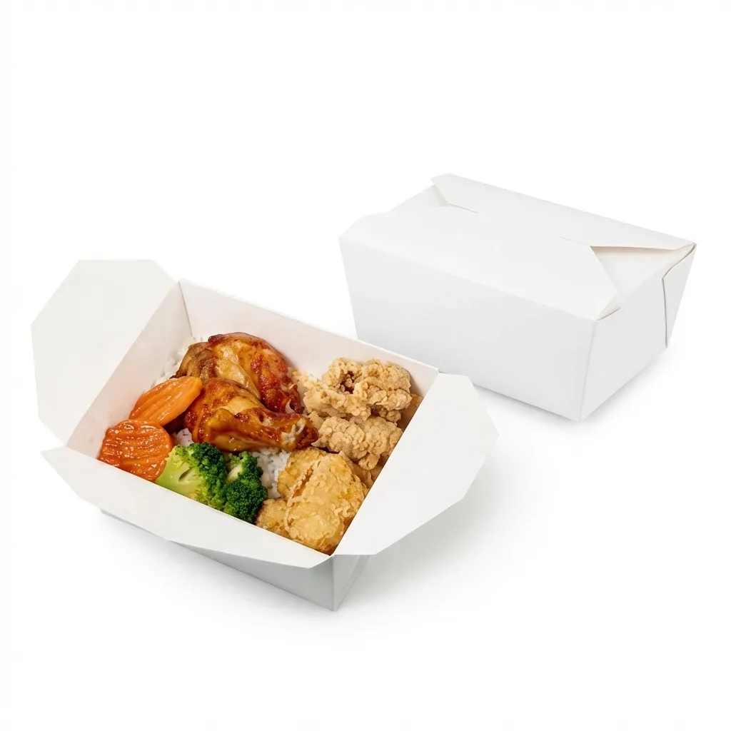 White Cardboard Menu Box 400ml