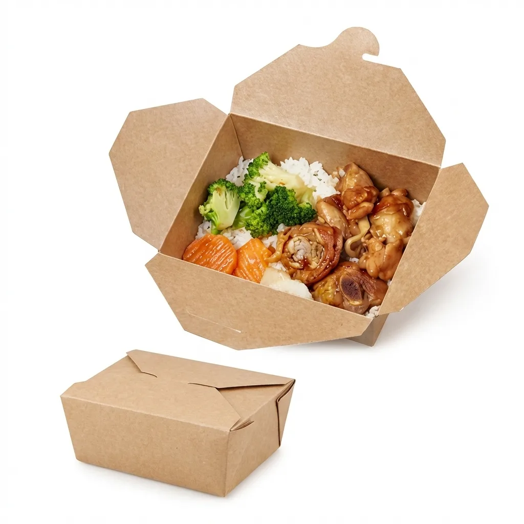 Natural Kraft Menu Box 400ml