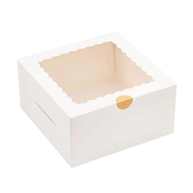 White Window Cake Box 8x8x5inch