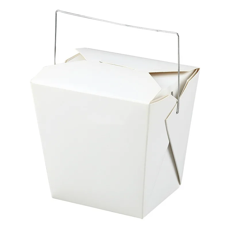 White Cardboard Box-Wire Handle 450ml thumbnail 2