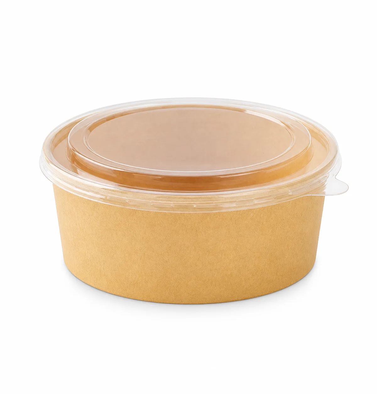 Kraft Paper Bowl with Lid