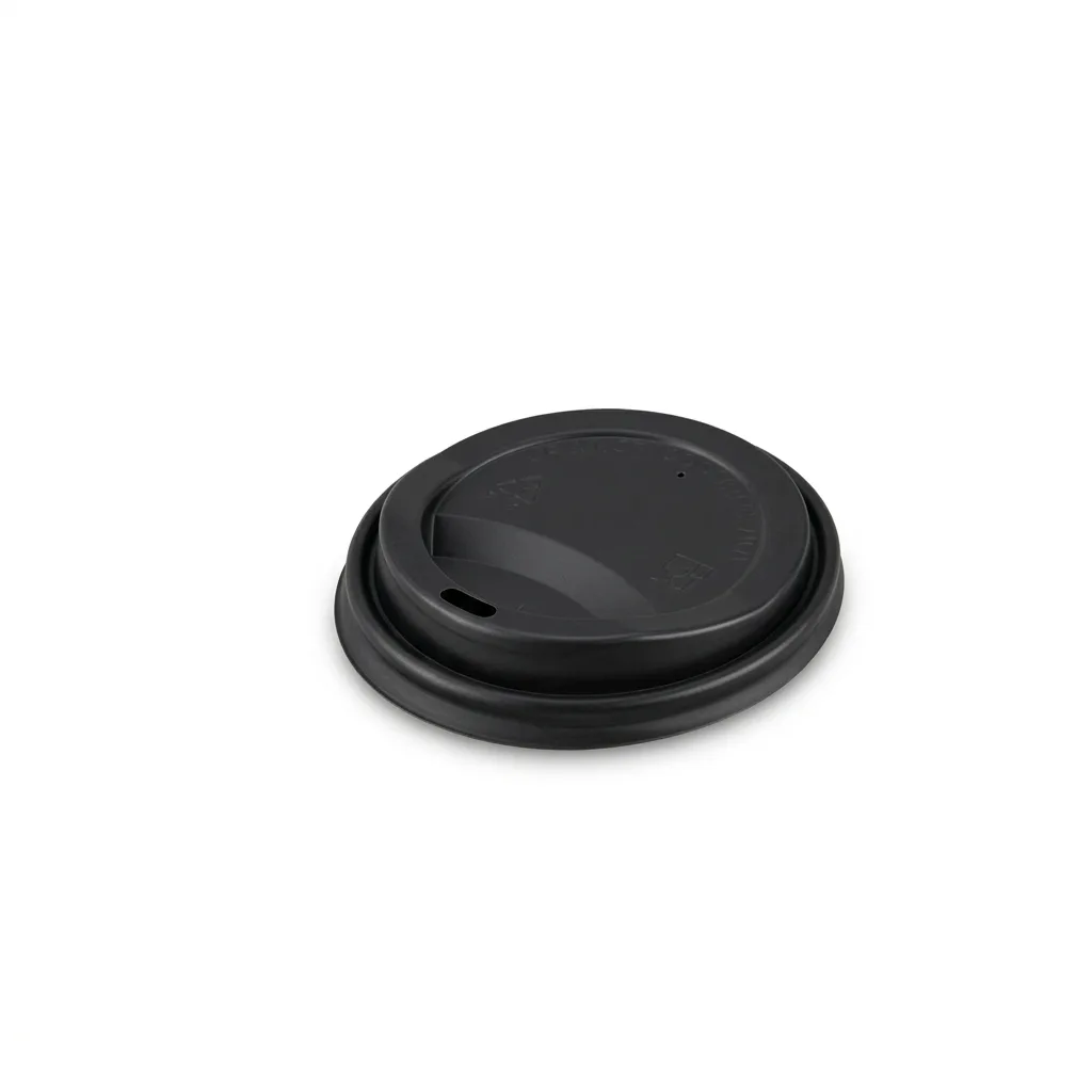 PLA Lid for Coffee Cup-Black 63mm