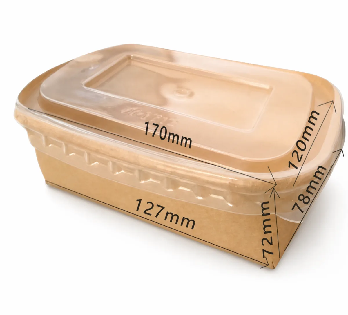 Rectangular Rolled Edge Bowl 1000ml