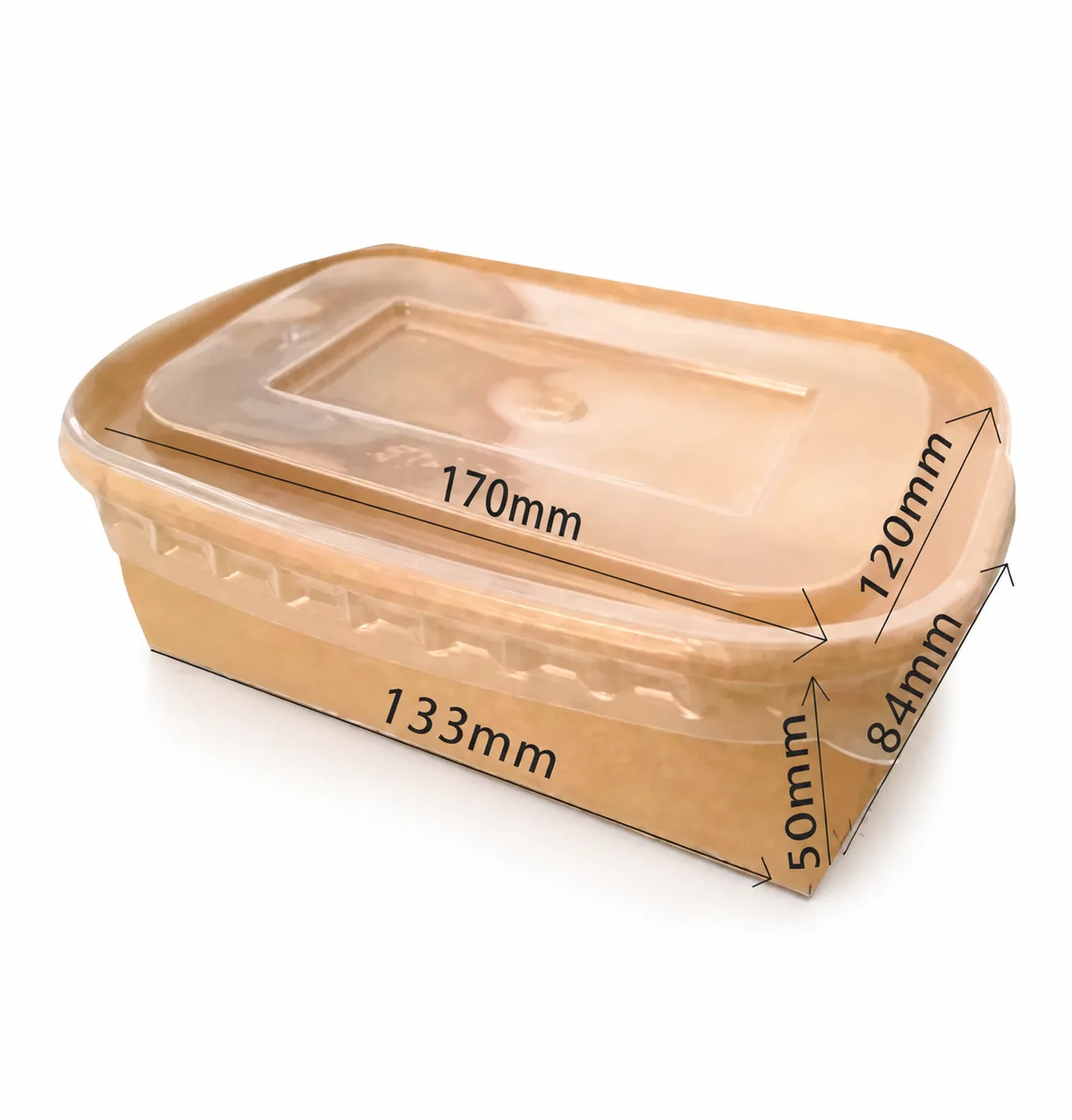 Rectangular Rolled Edge Bowl 650ml